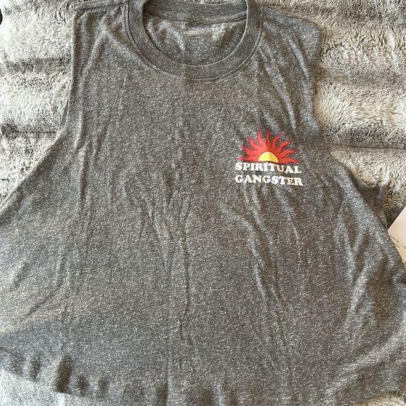 Spiritual Gangster NWT Grey Crop Top, Size L - Picture 4 of 7